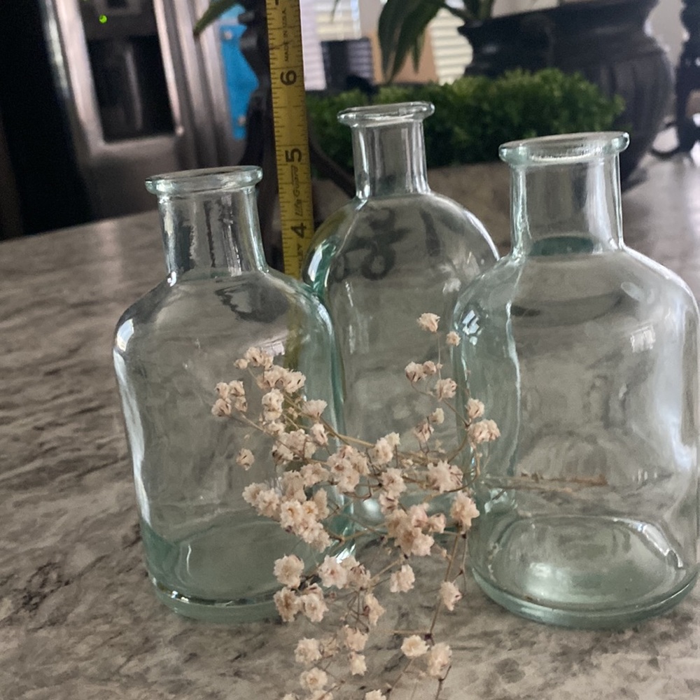 Cute Set of Bottles/Vases  (3) - Picture 2 of 3